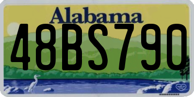 AL license plate 48BS790