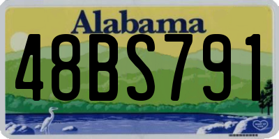 AL license plate 48BS791
