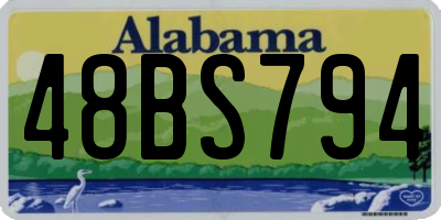 AL license plate 48BS794
