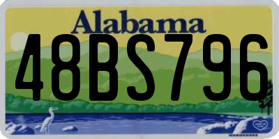AL license plate 48BS796