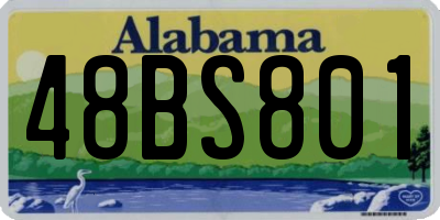 AL license plate 48BS801