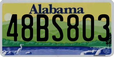 AL license plate 48BS803