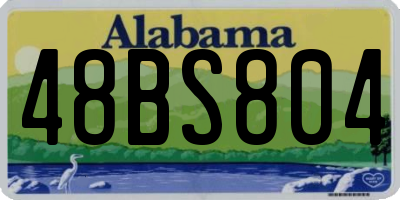 AL license plate 48BS804