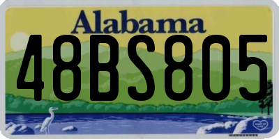 AL license plate 48BS805