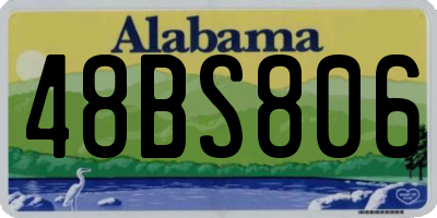 AL license plate 48BS806
