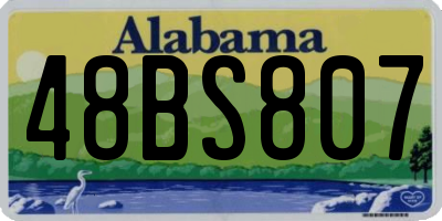AL license plate 48BS807