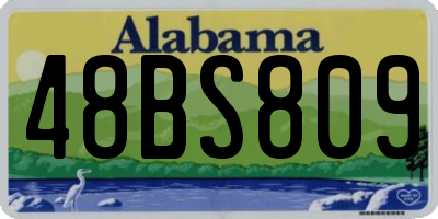 AL license plate 48BS809