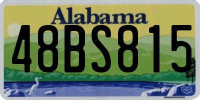 AL license plate 48BS815