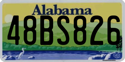 AL license plate 48BS826