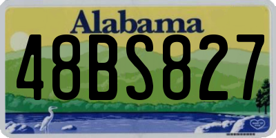 AL license plate 48BS827