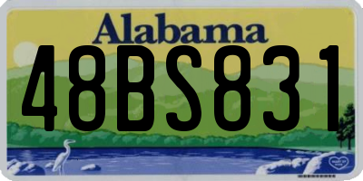 AL license plate 48BS831