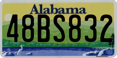 AL license plate 48BS832
