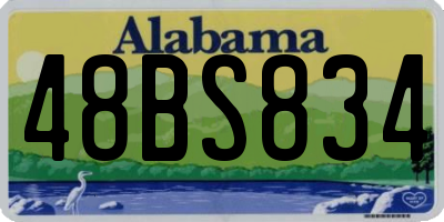 AL license plate 48BS834