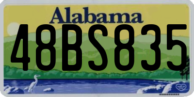 AL license plate 48BS835