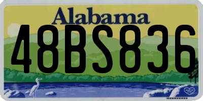 AL license plate 48BS836