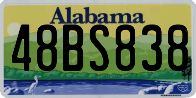AL license plate 48BS838
