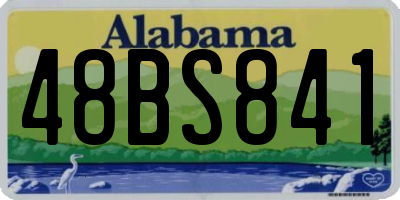 AL license plate 48BS841