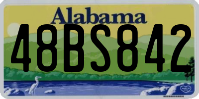 AL license plate 48BS842
