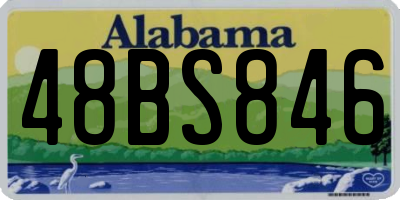 AL license plate 48BS846