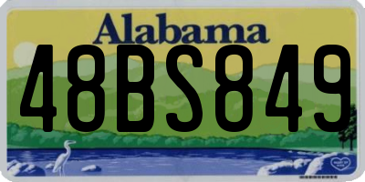 AL license plate 48BS849