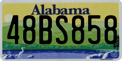 AL license plate 48BS858