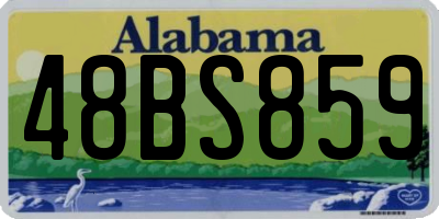 AL license plate 48BS859