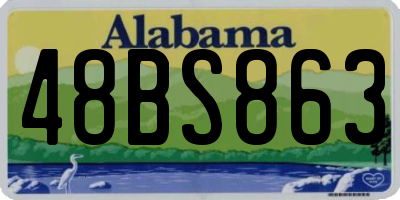 AL license plate 48BS863