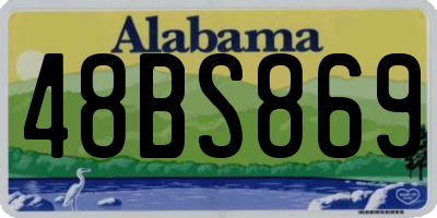 AL license plate 48BS869
