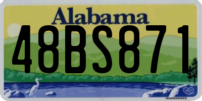 AL license plate 48BS871