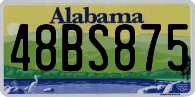 AL license plate 48BS875