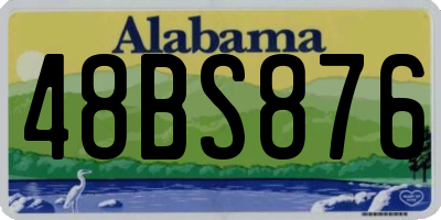 AL license plate 48BS876