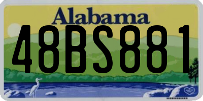 AL license plate 48BS881