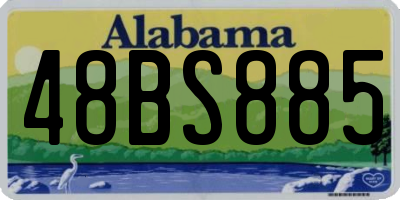 AL license plate 48BS885