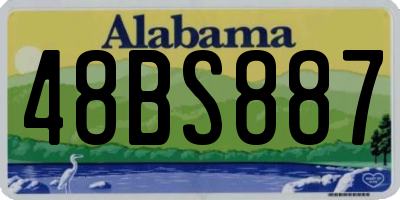 AL license plate 48BS887