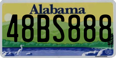 AL license plate 48BS888