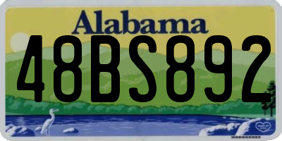 AL license plate 48BS892