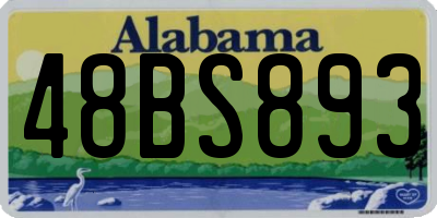 AL license plate 48BS893