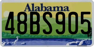 AL license plate 48BS905