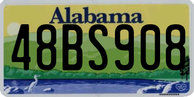 AL license plate 48BS908