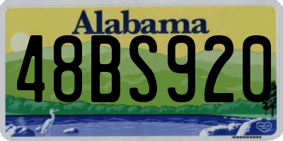 AL license plate 48BS920
