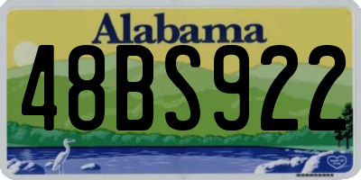 AL license plate 48BS922