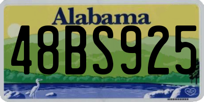 AL license plate 48BS925