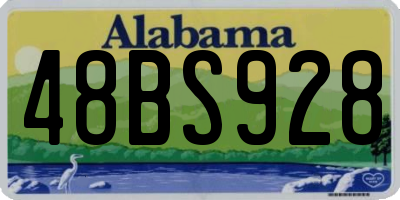 AL license plate 48BS928