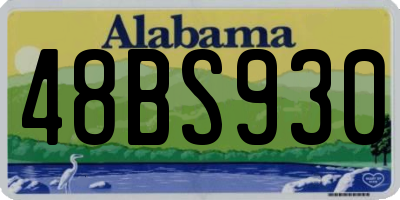 AL license plate 48BS930