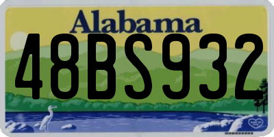 AL license plate 48BS932