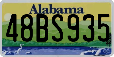 AL license plate 48BS935