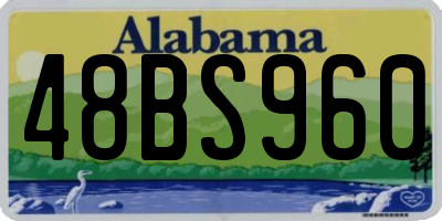 AL license plate 48BS960