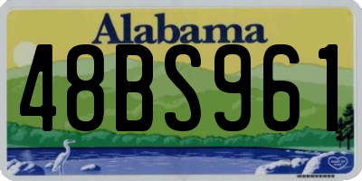AL license plate 48BS961