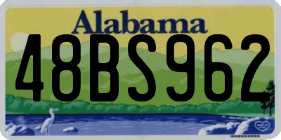 AL license plate 48BS962