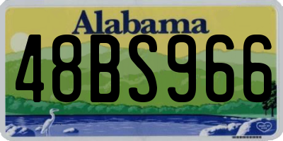 AL license plate 48BS966